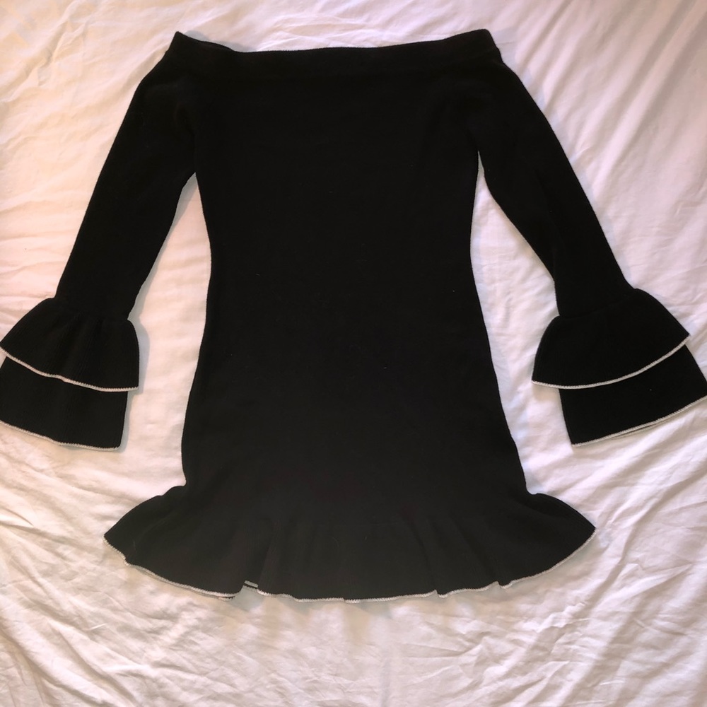 Off the shoulder sweater dress